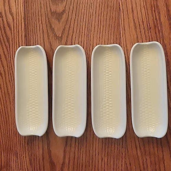 Pfaltzgraff stoneware corn 🌽 holders.  Set of 4.  Vintage. - Picture 1 of 5